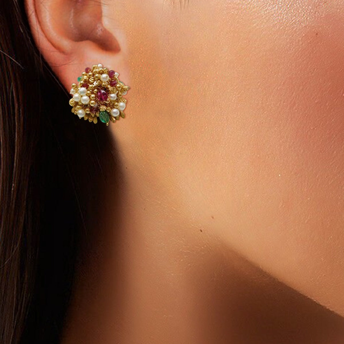 Zerah Majestic Gold Earrings
