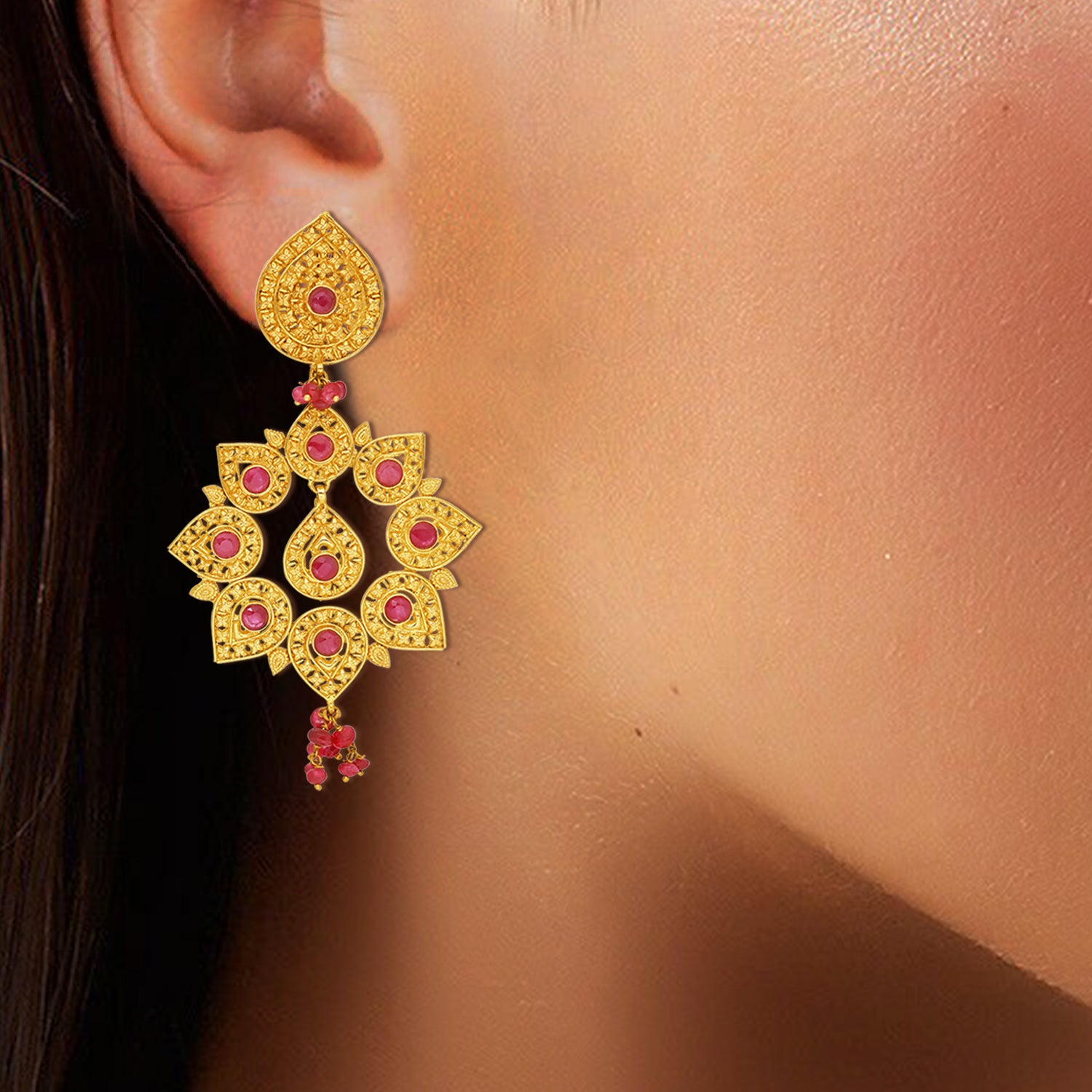 Chakra Gold Earrings