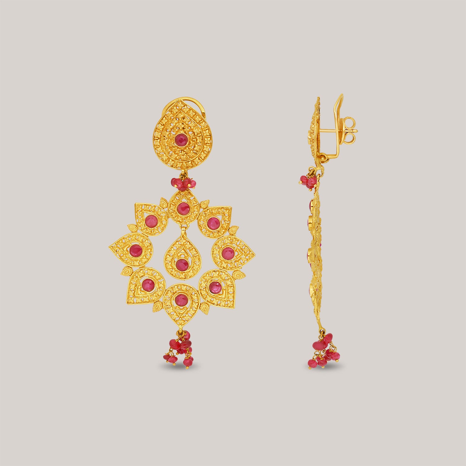 Chakra Gold Earrings