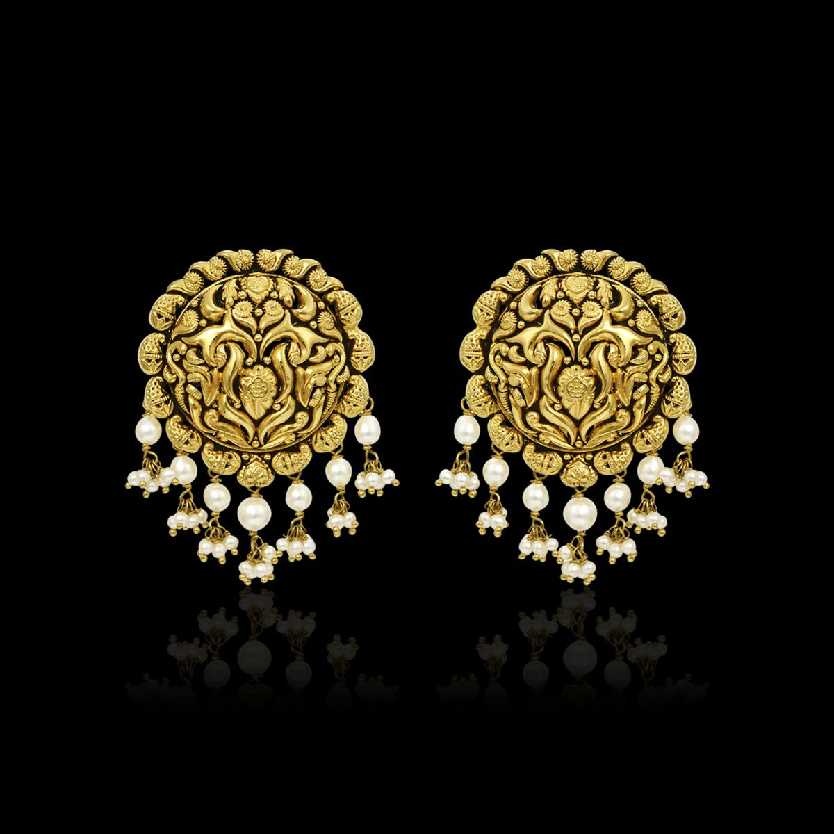 Mukta Gold Earrings