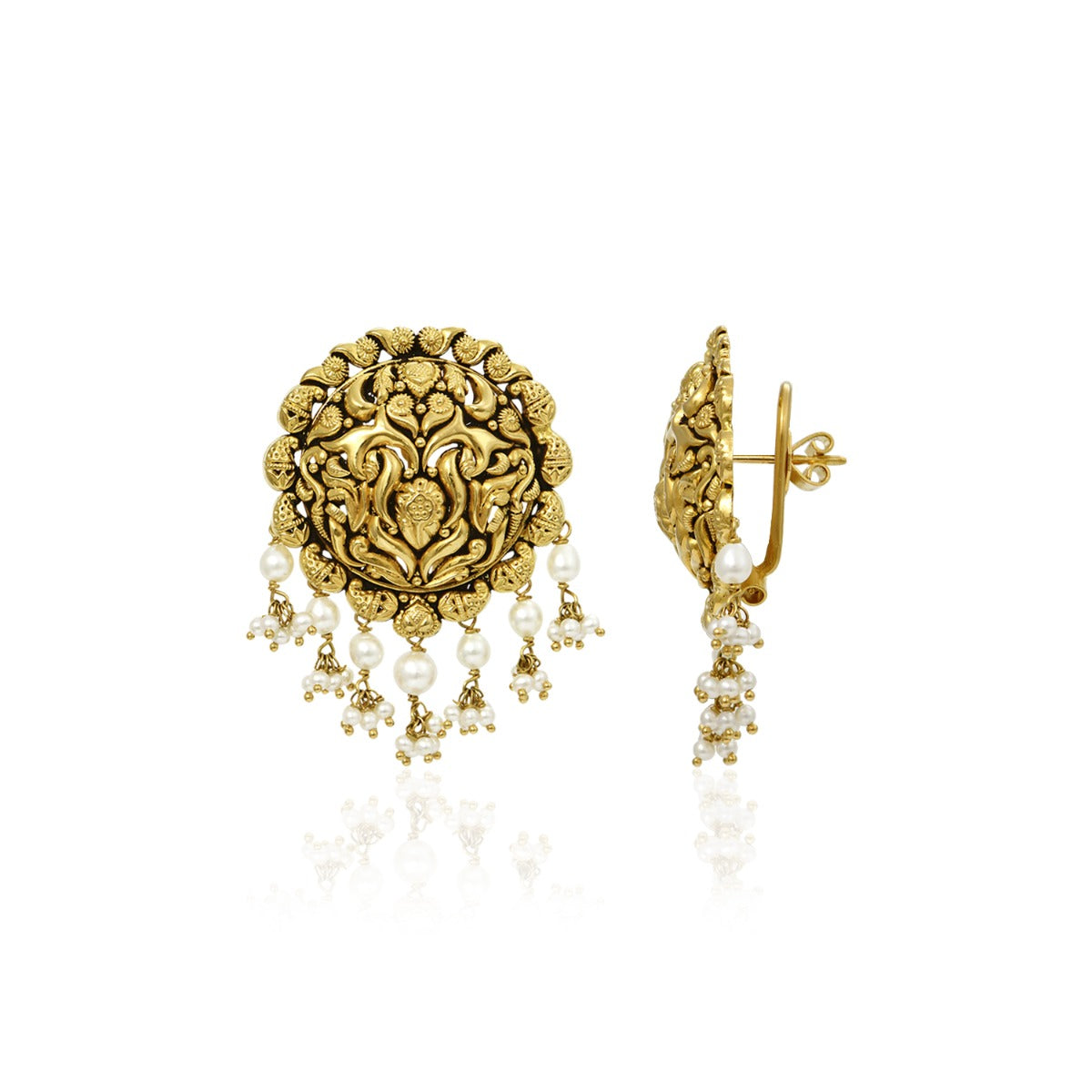 Mukta Gold Earrings