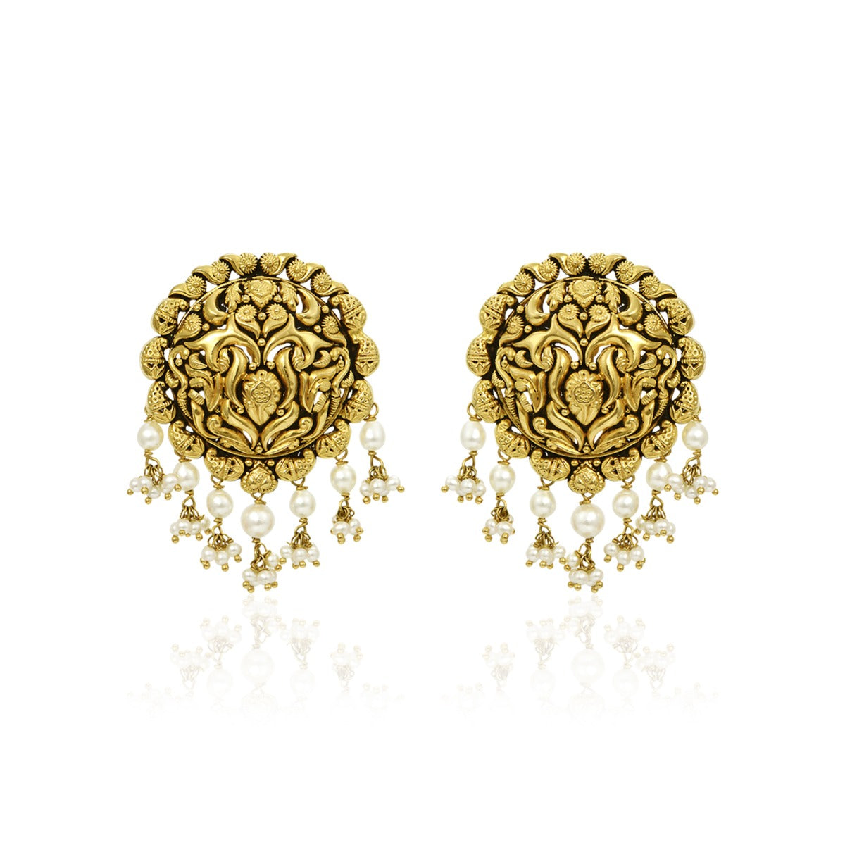 Mukta Gold Earrings