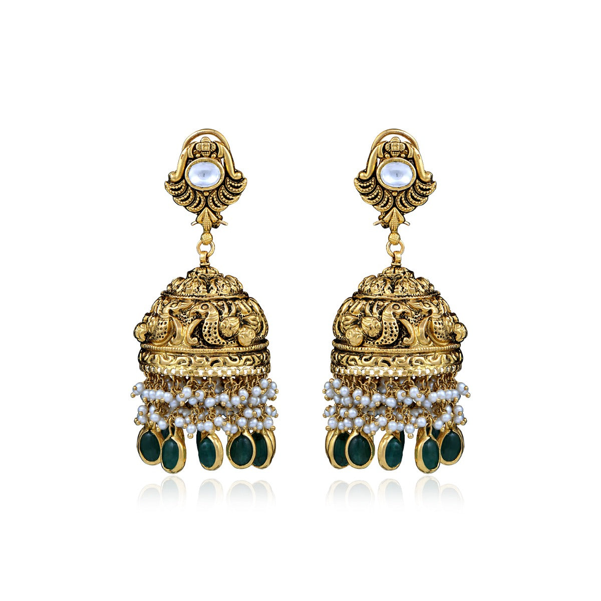 Harit Ratna Gold Jhumka