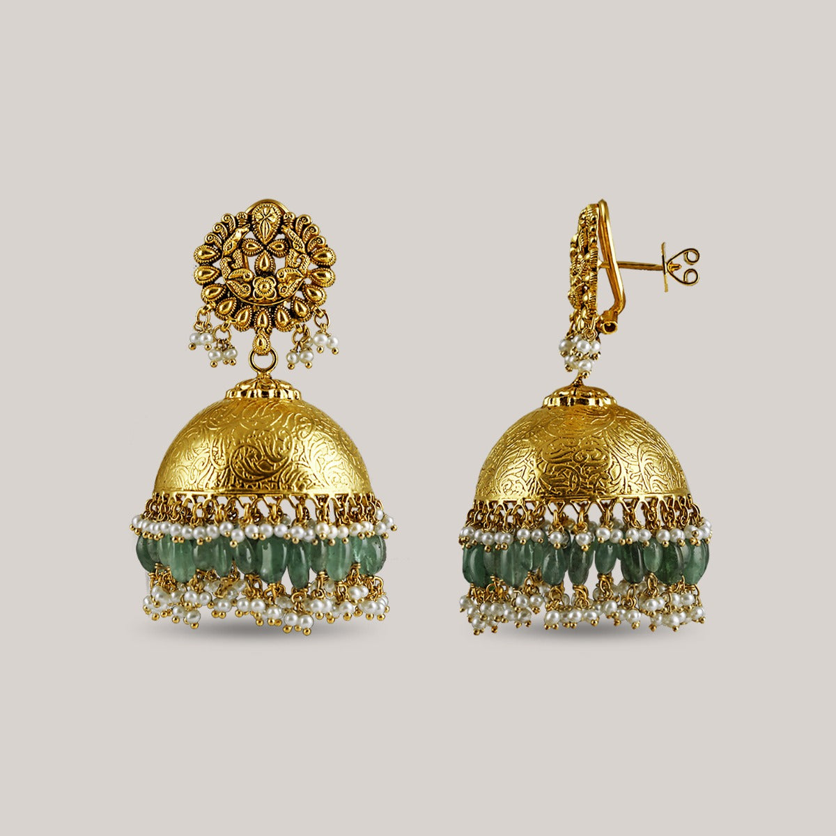 Polished Dome Gold Jhumka