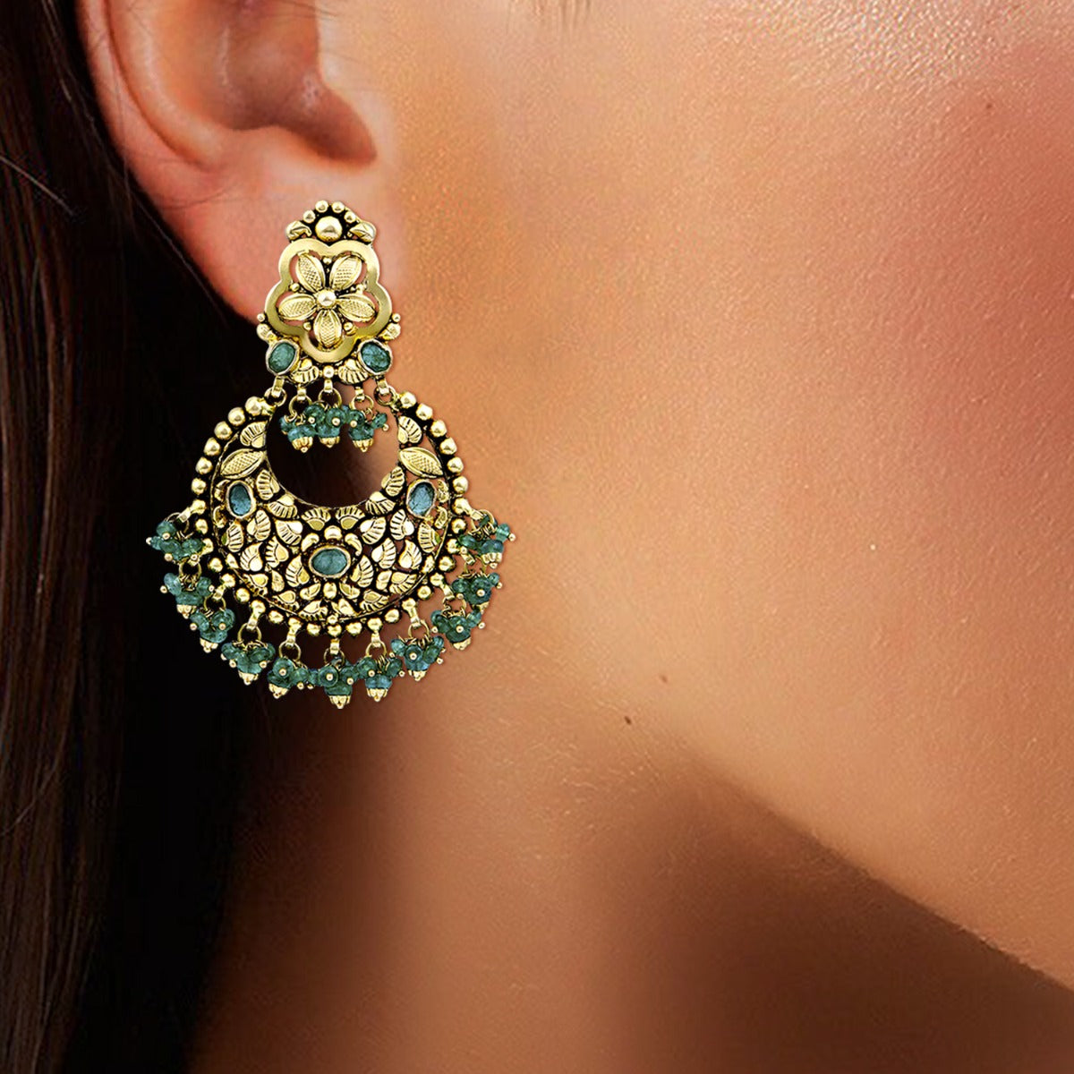 Panna Gold Chandbali