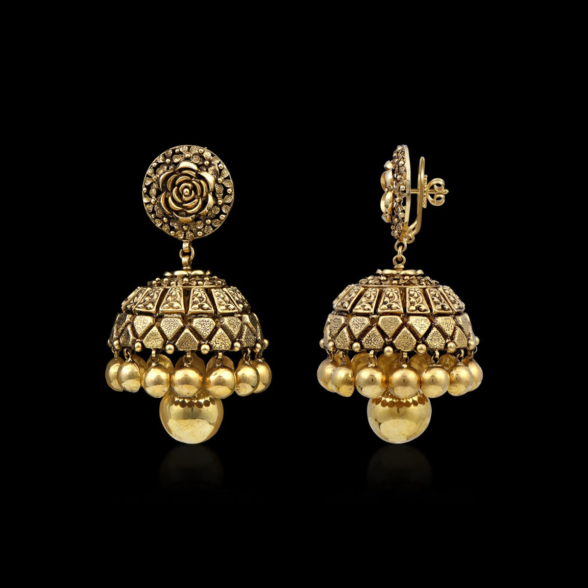 Dome Gold Jhumka