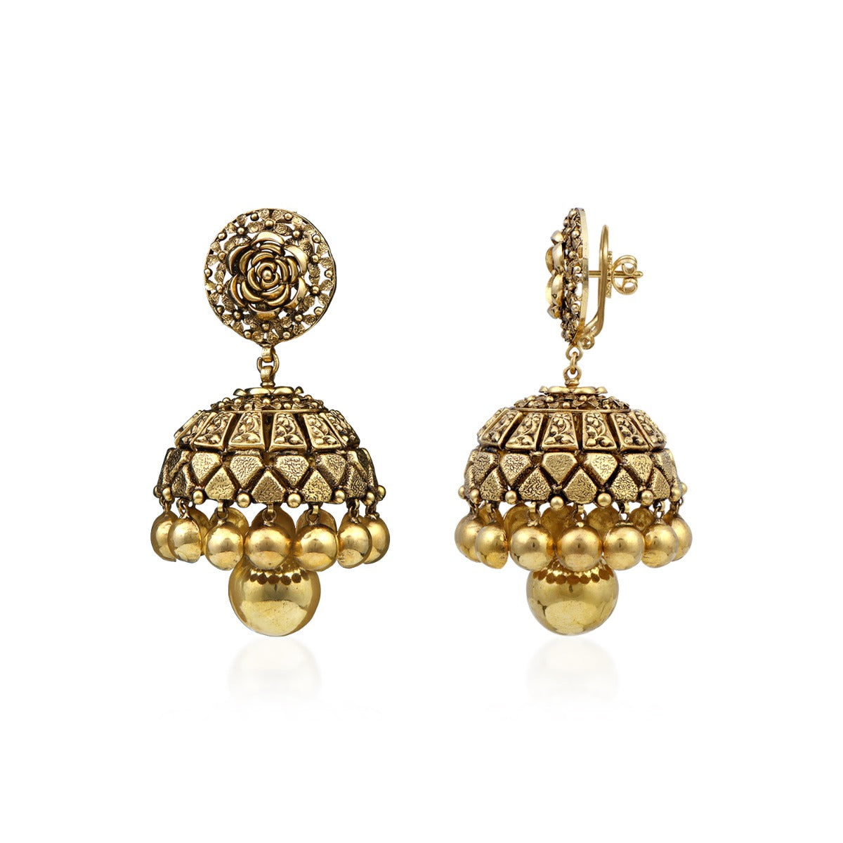 Dome Gold Jhumka
