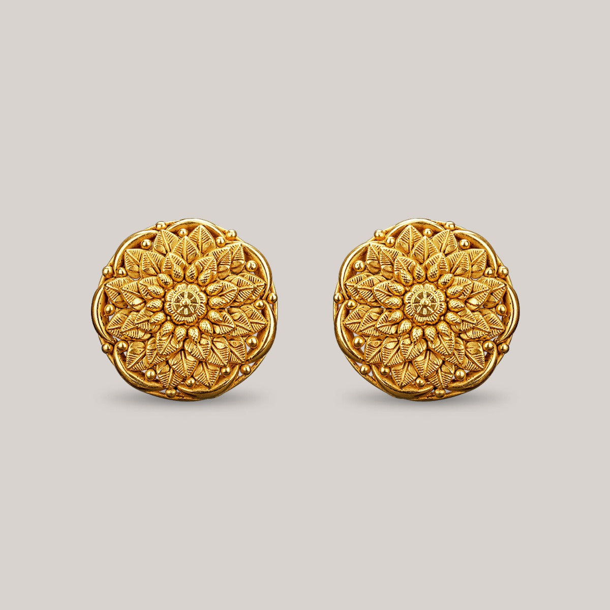 Petals Summer Gold Earrings