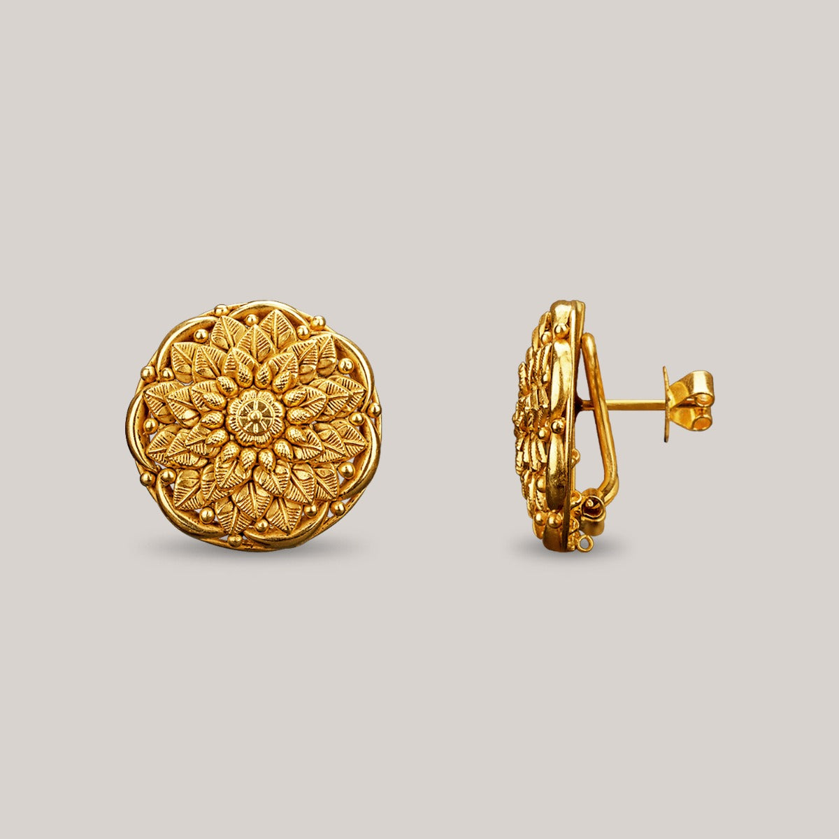 Petals Summer Gold Earrings