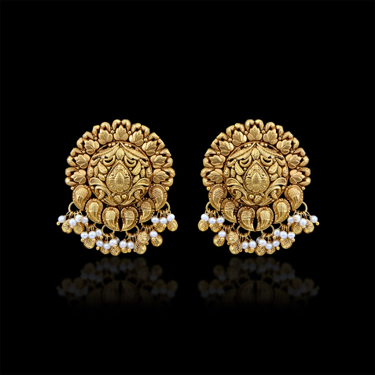 Nakshi Gold Earrings