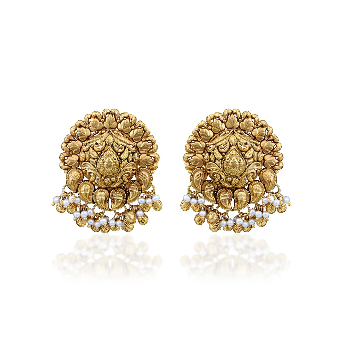 Nakshi Gold Earrings