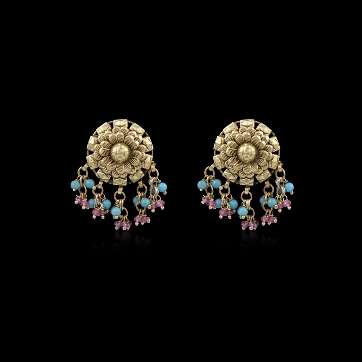 Carnation Gold Earrings