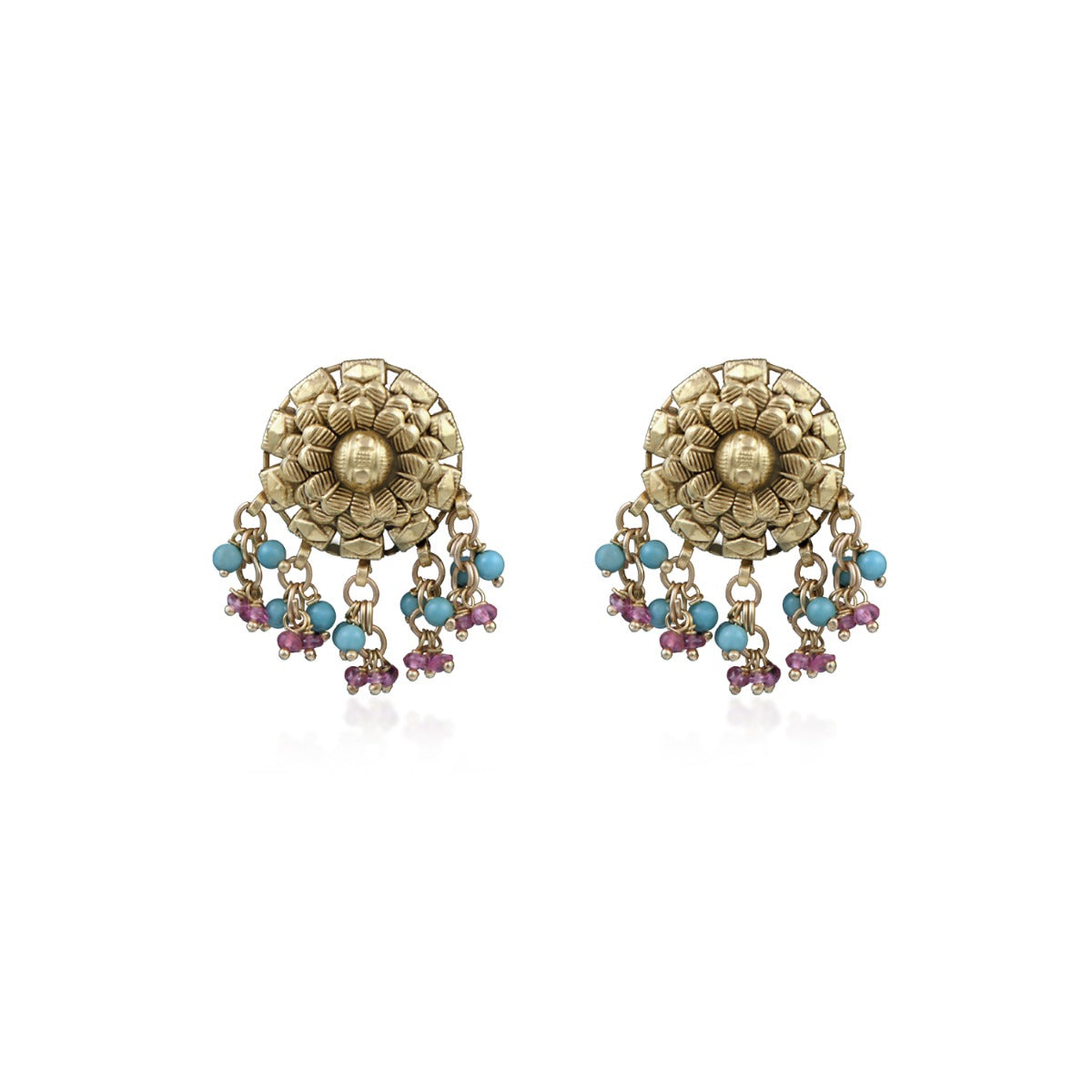 Carnation Gold Earrings