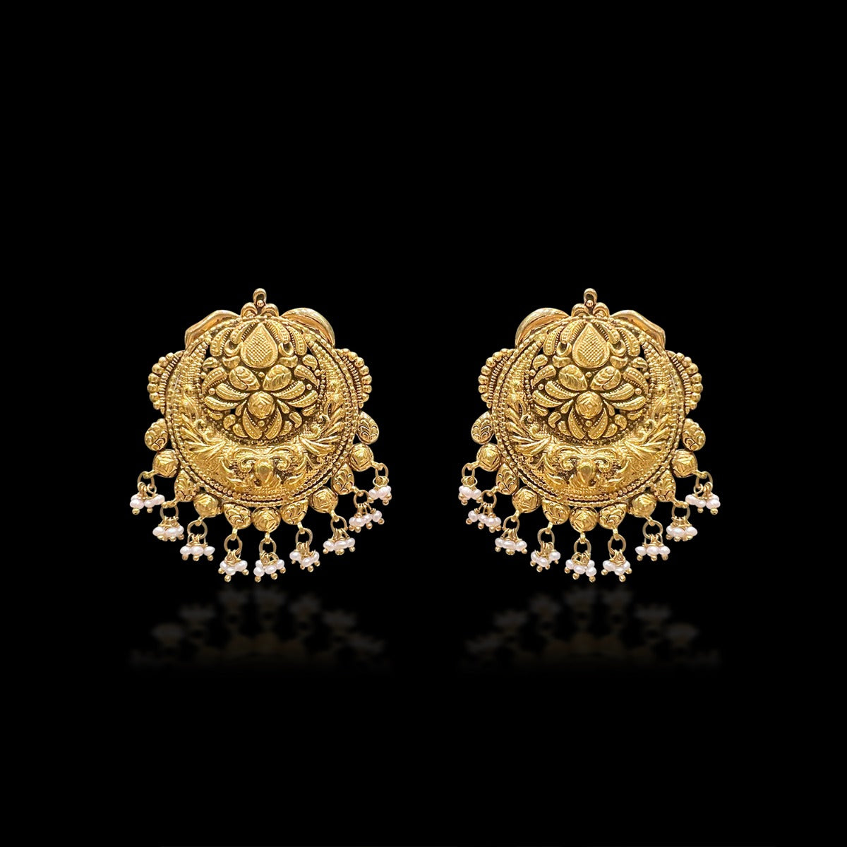 Mohana Pearl Gold Earrings