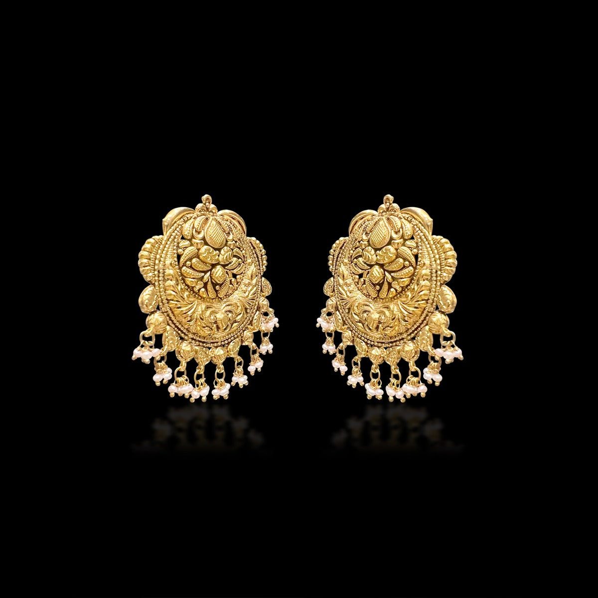 Mohana Pearl Gold Earrings