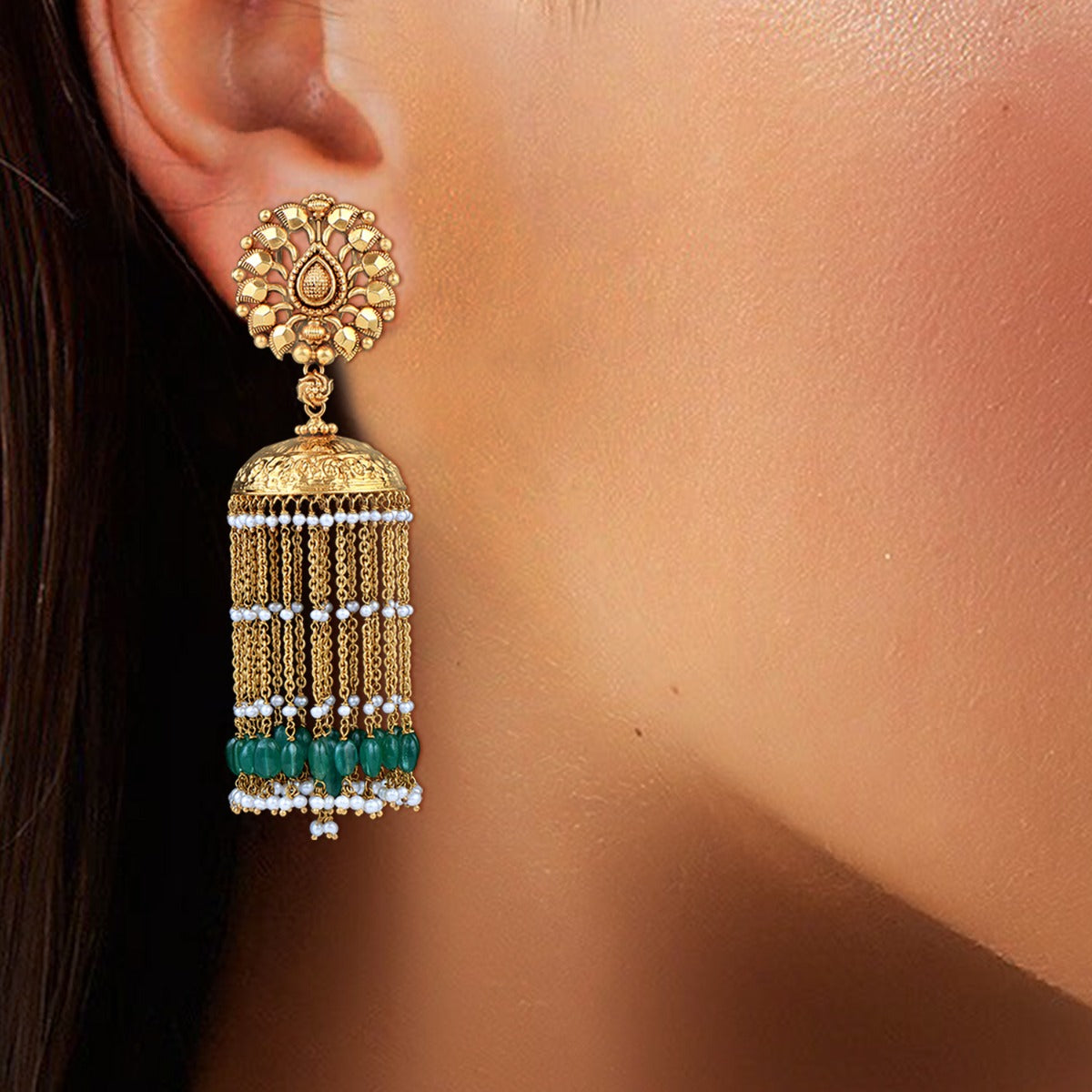 Chimes Gold Jhumka