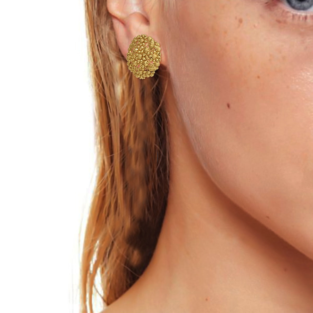Intricate Banded Gold Choker Set