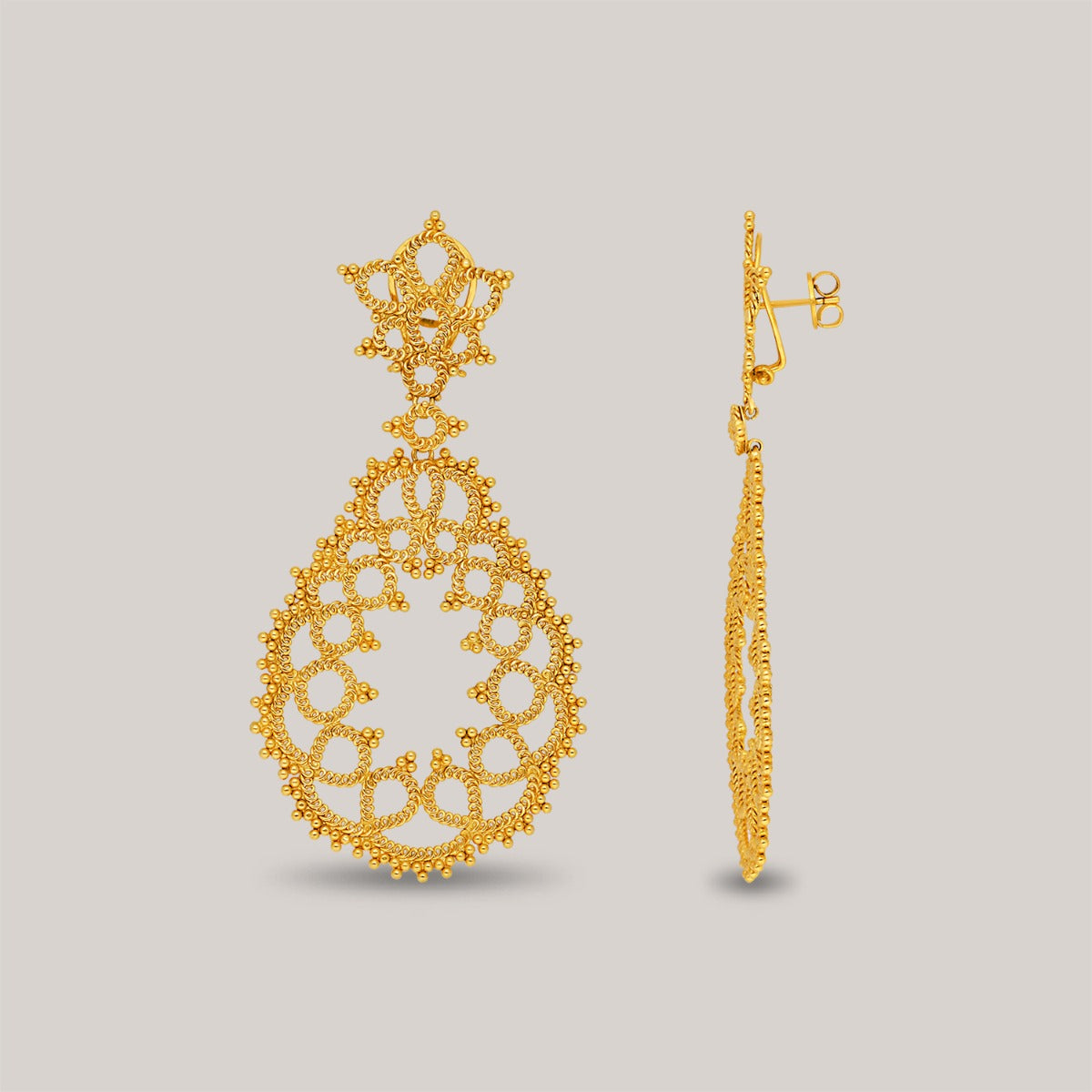 Nithya Gold Earrings