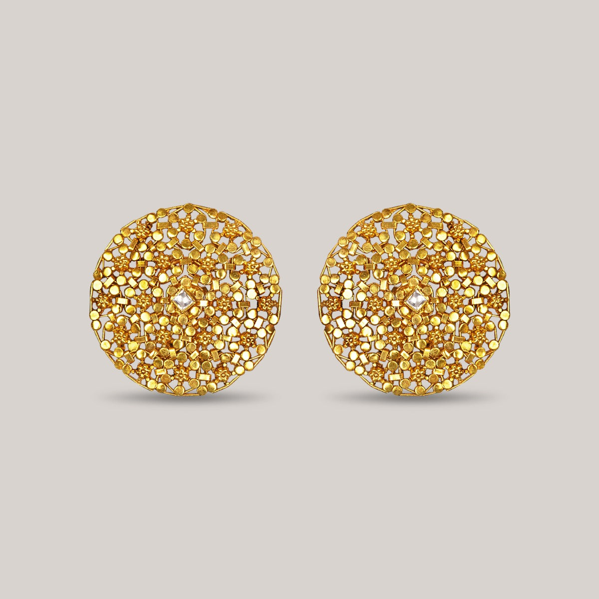 Network Gold Earrings