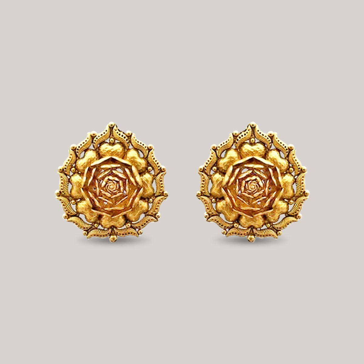 Petite Flower Gold Earrings