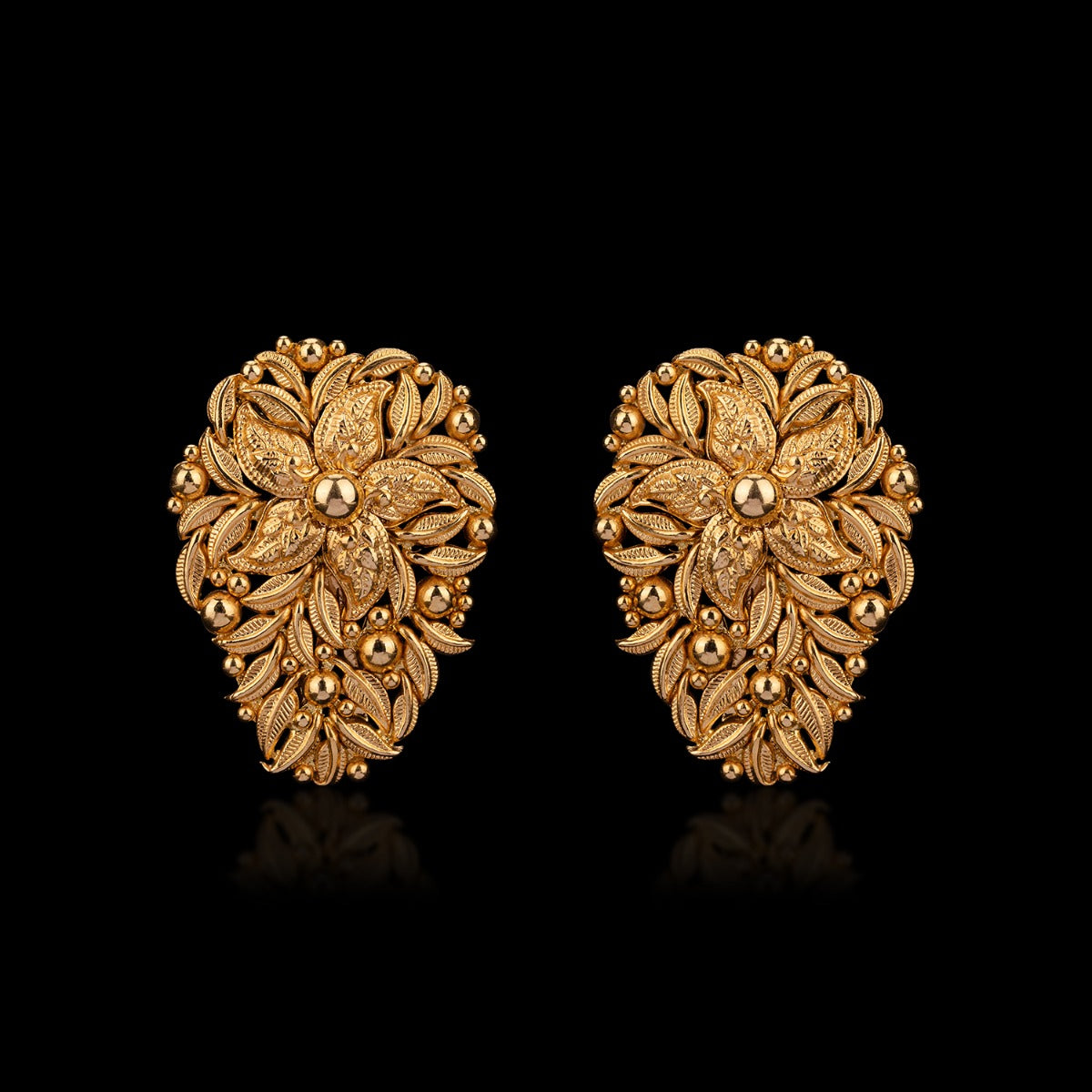 Dainty Tribal Gold Earrings