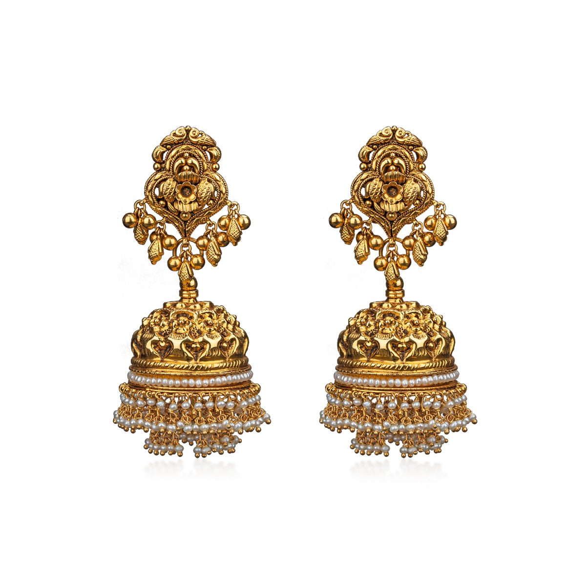 Royal Bloom Gold Jhumka
