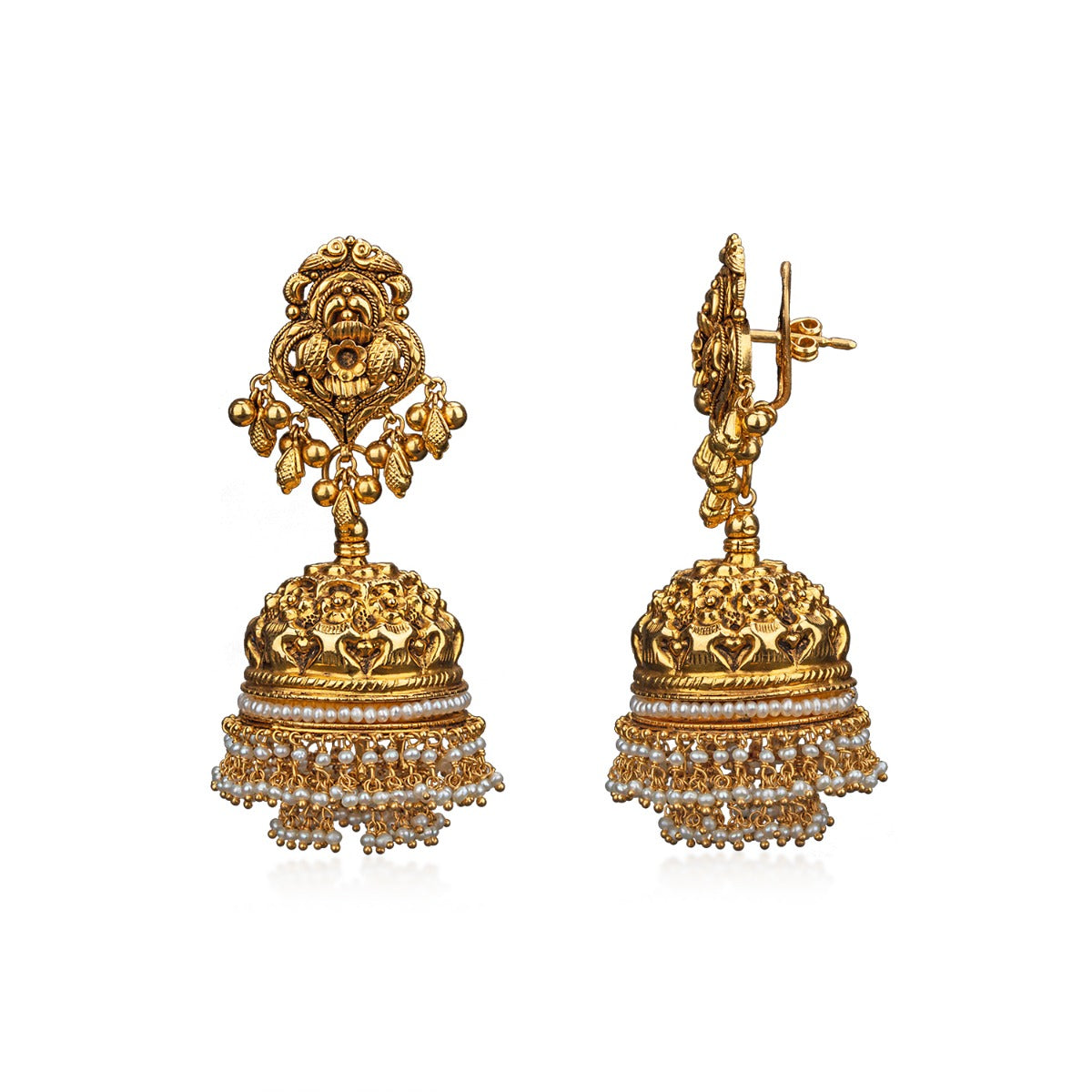 Royal Bloom Gold Jhumka