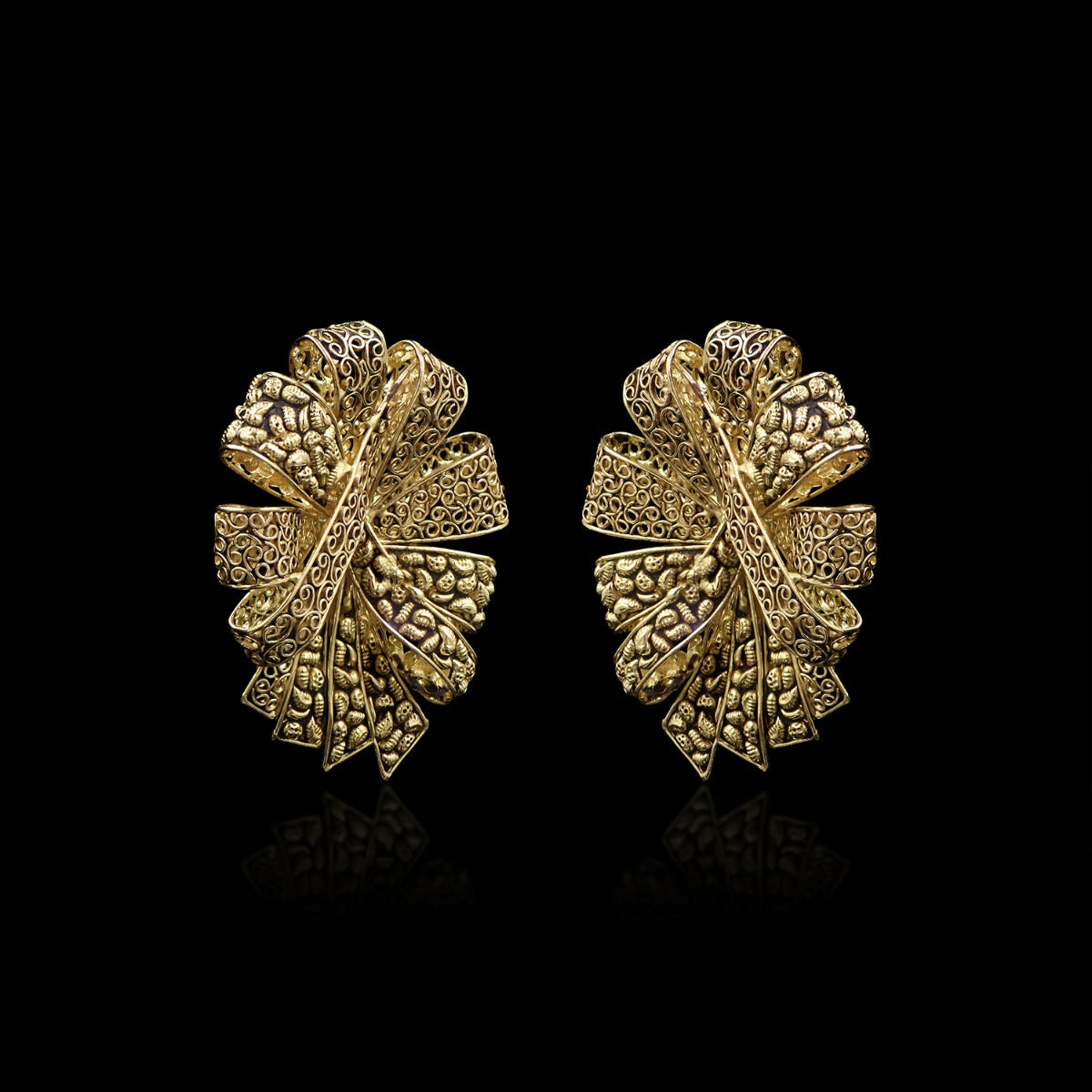 Exquisite Gold Earrings