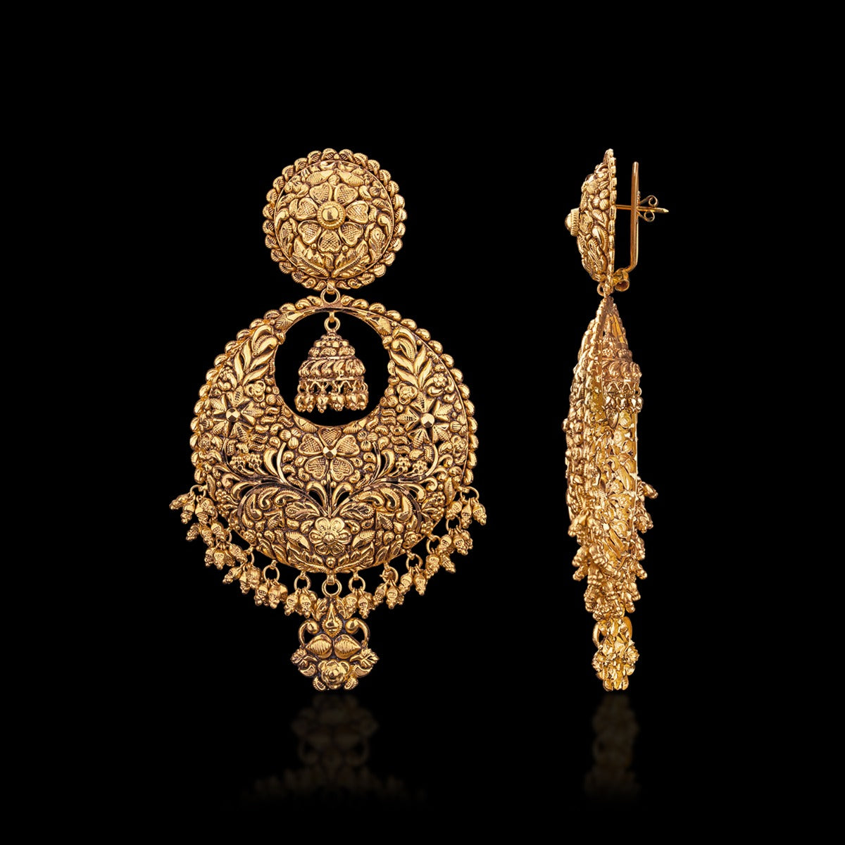 Universe Motif Gold Chandbali