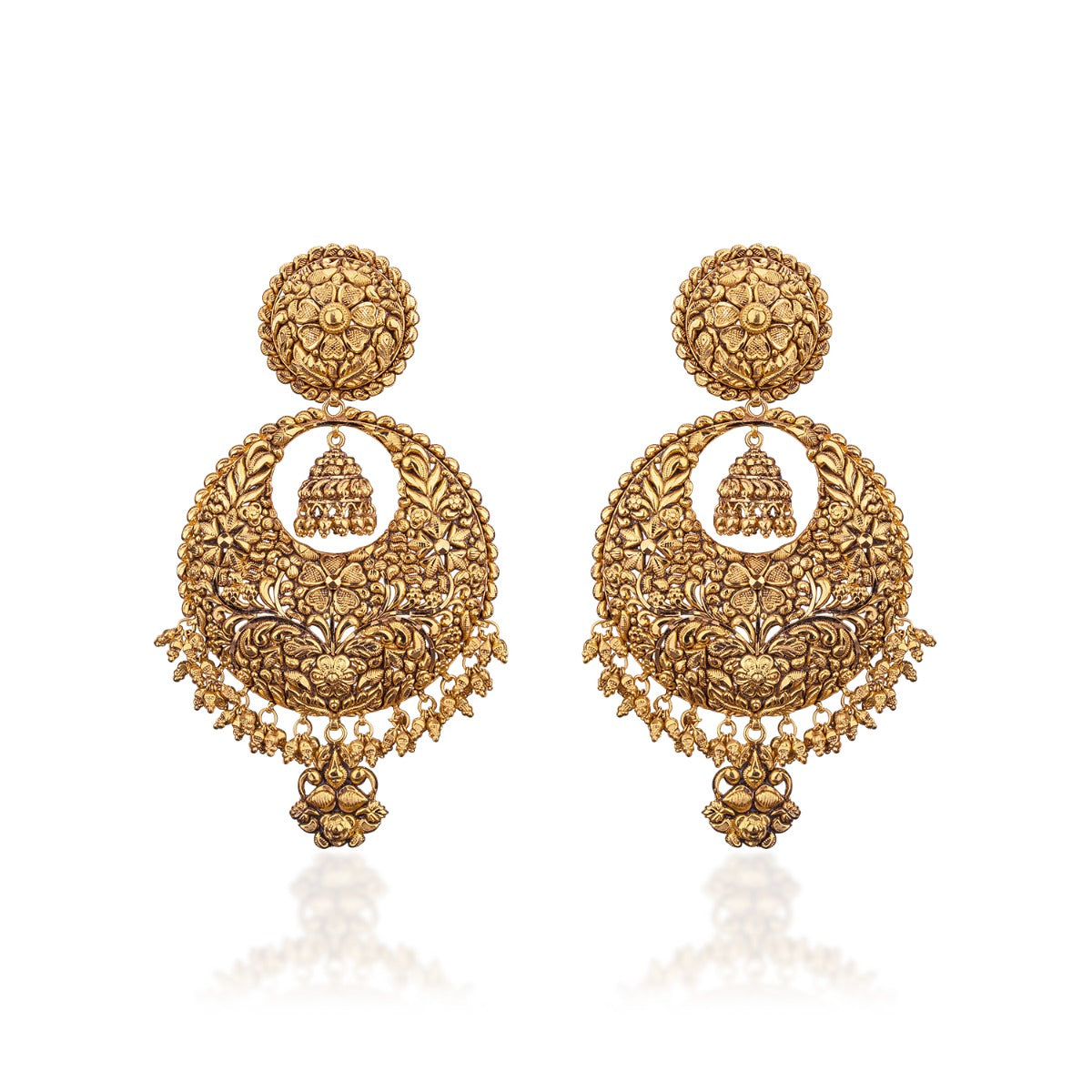 Universe Motif Gold Chandbali