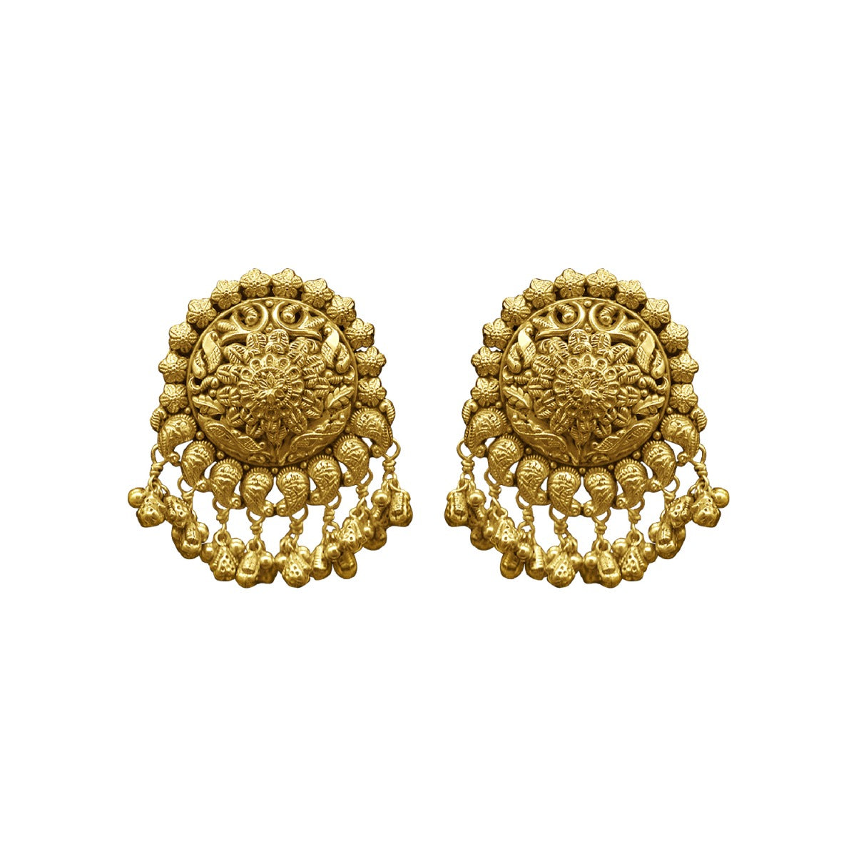 Floral Gold Earrings