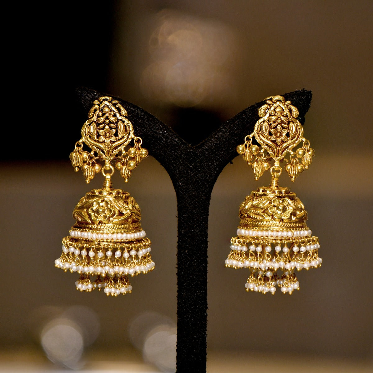 Thalaivi Gold Jhumka