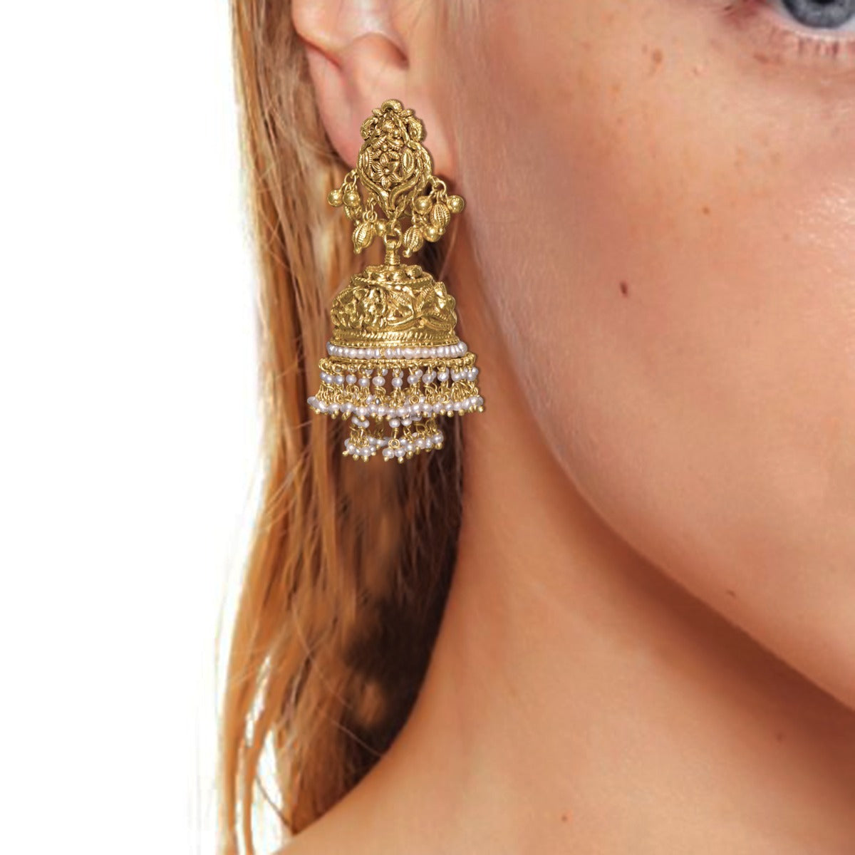 Thalaivi Gold Jhumka