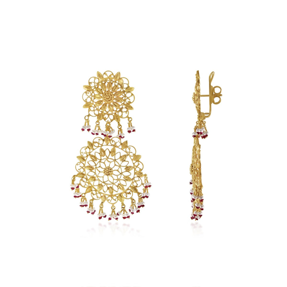 Whirring Fan Gold Danglers
