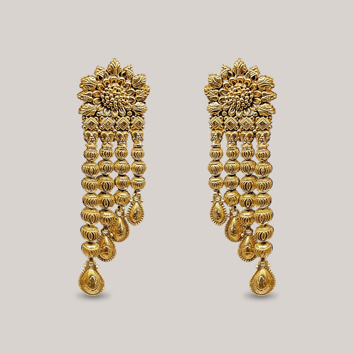 Aster Bloom Gold Earrings