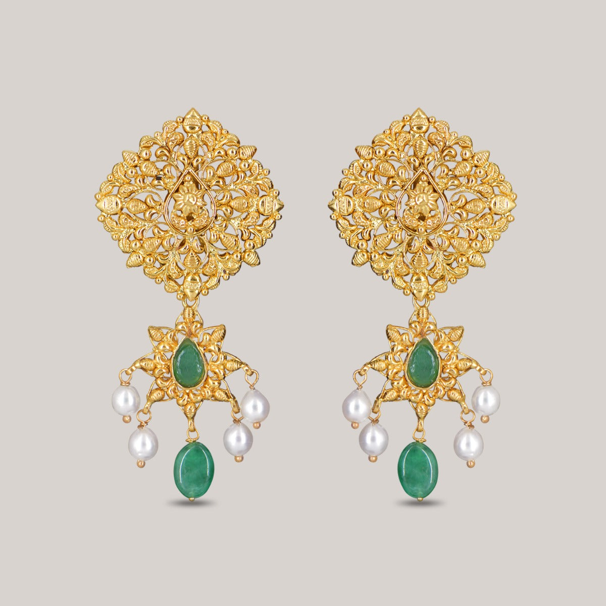 Leaf Kirigami Gold Earrings