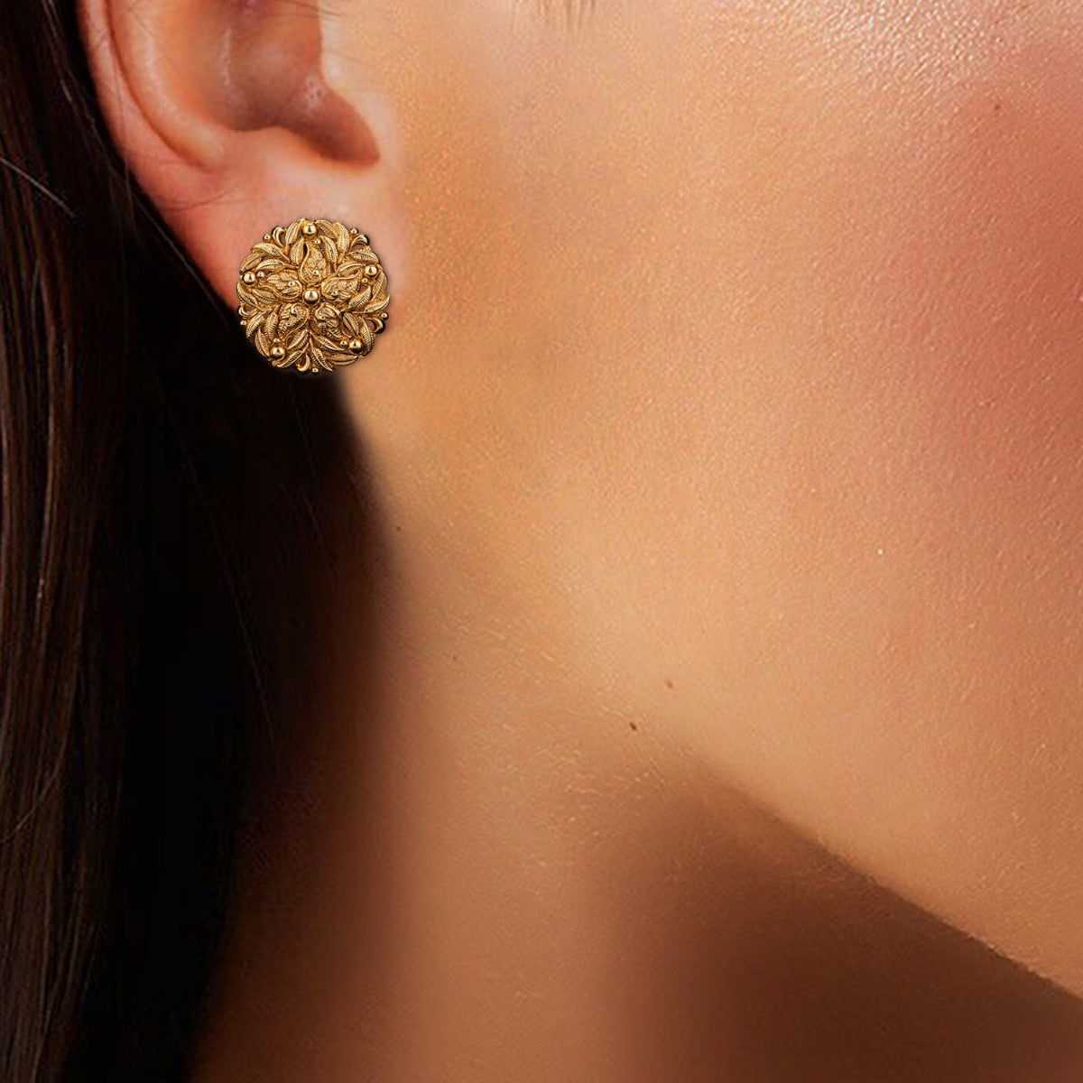 Solitude Floral Gold Choker Set