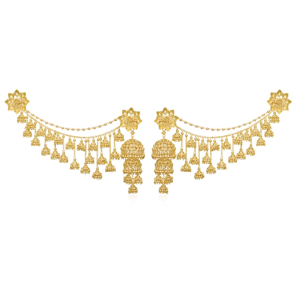 Winding Queen Gold Earrings
