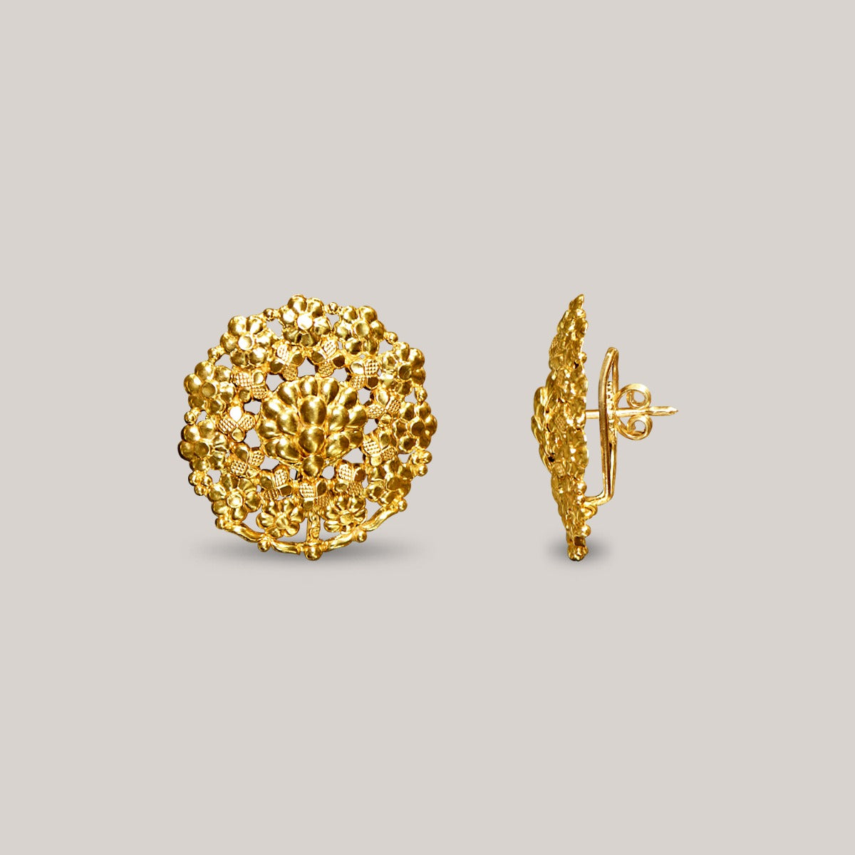 Sea Shell Gold Earrings