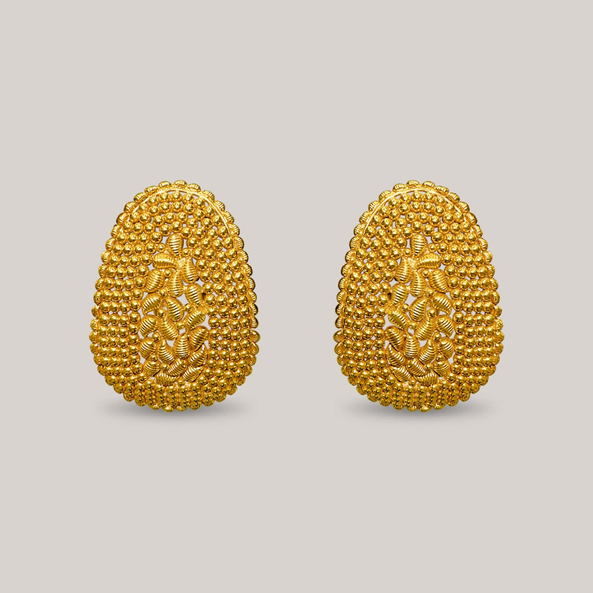 Wormy Rose Gold Earrings