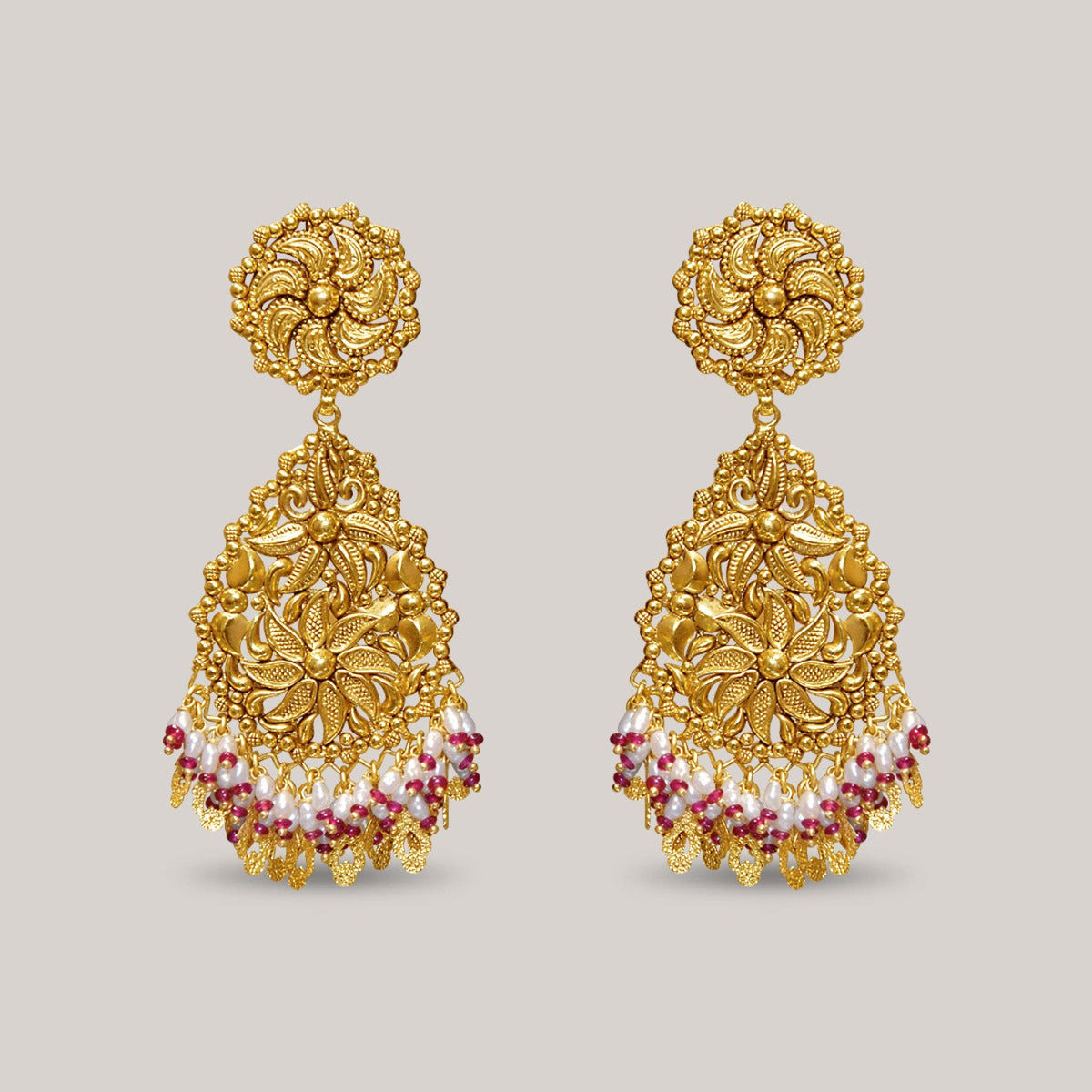 Dazzle Razzle Gold Earrings
