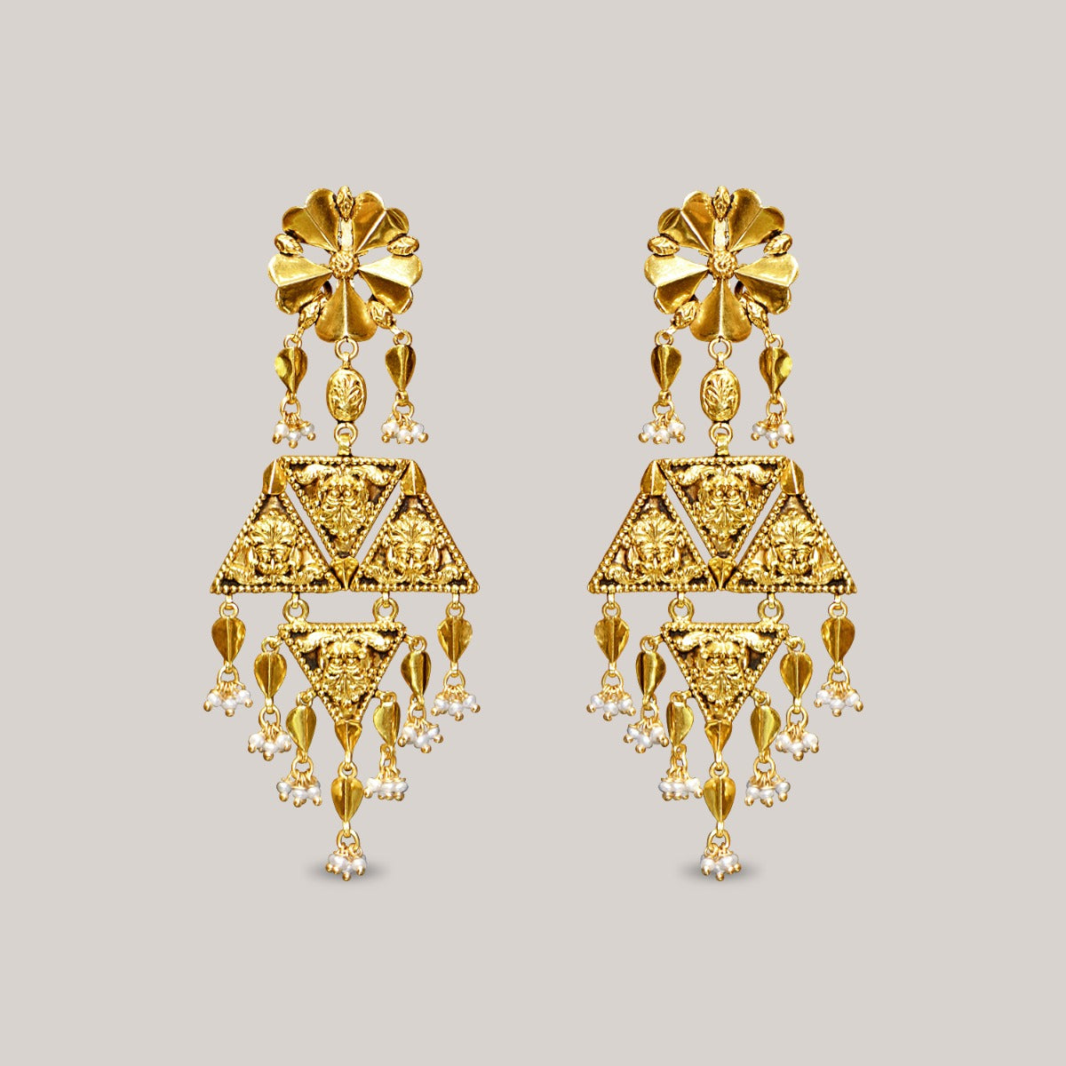 Tulips Gold Choker Set