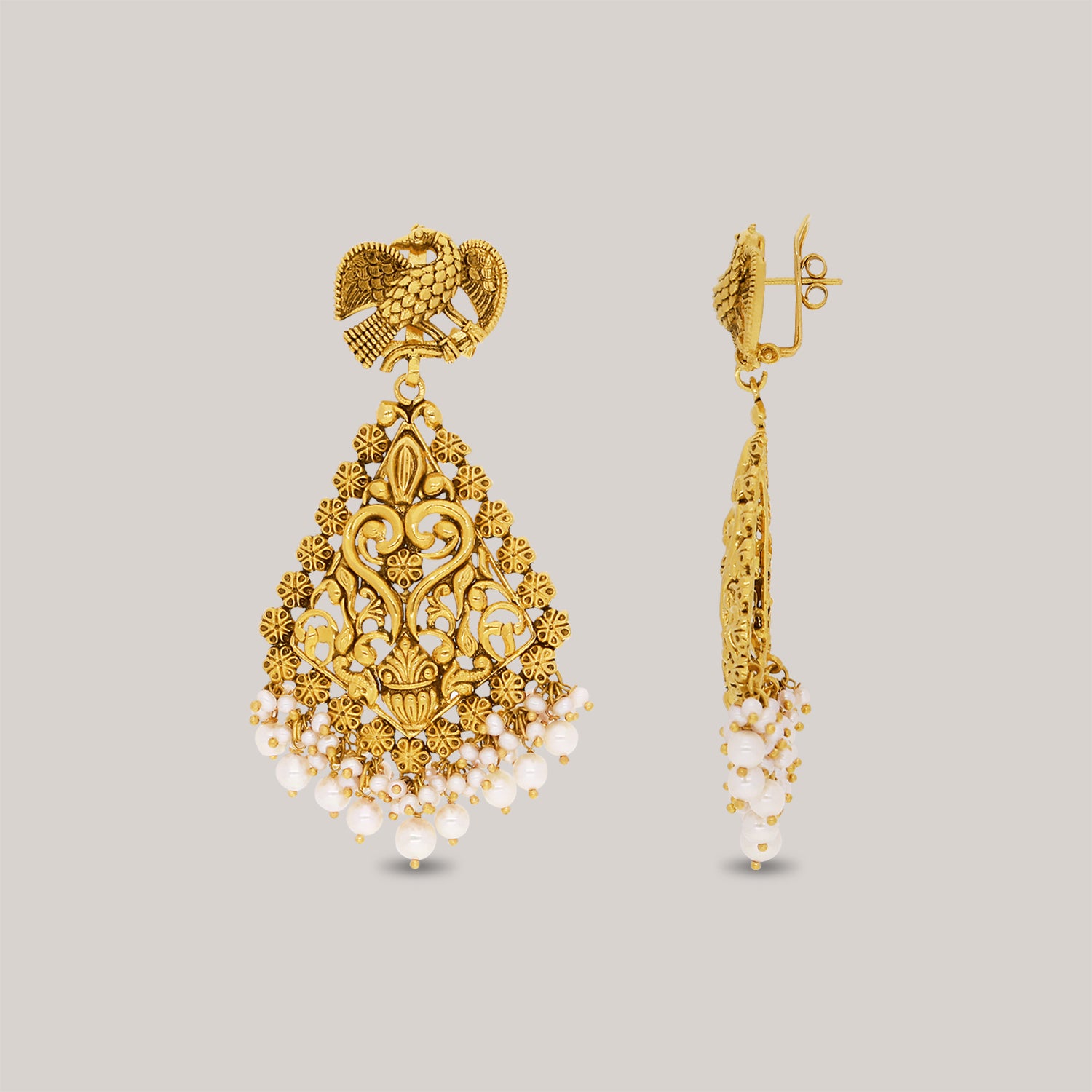 Gorgeus Swasti Gold Earrings