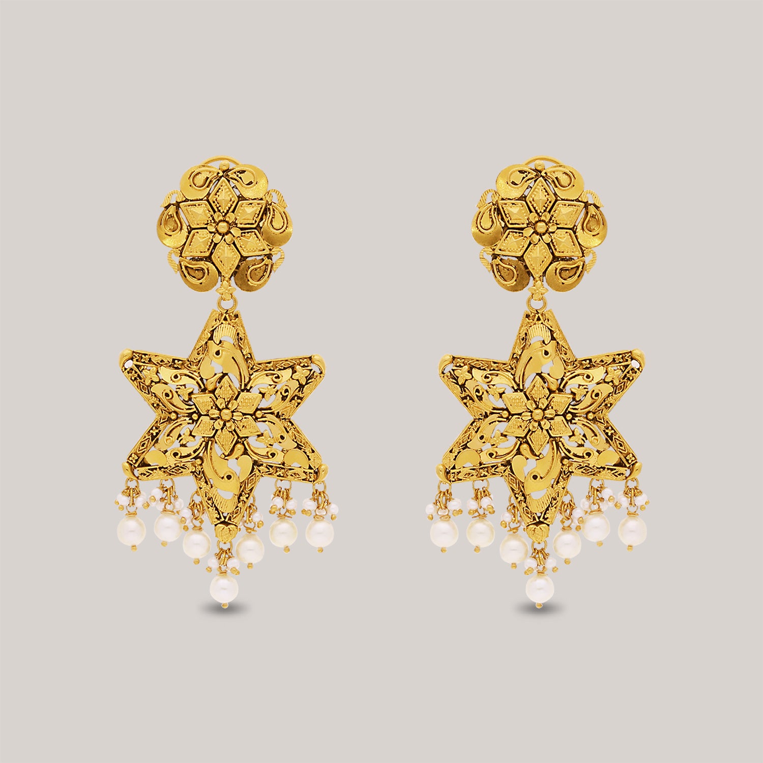 Nakshatra Gold Earrings