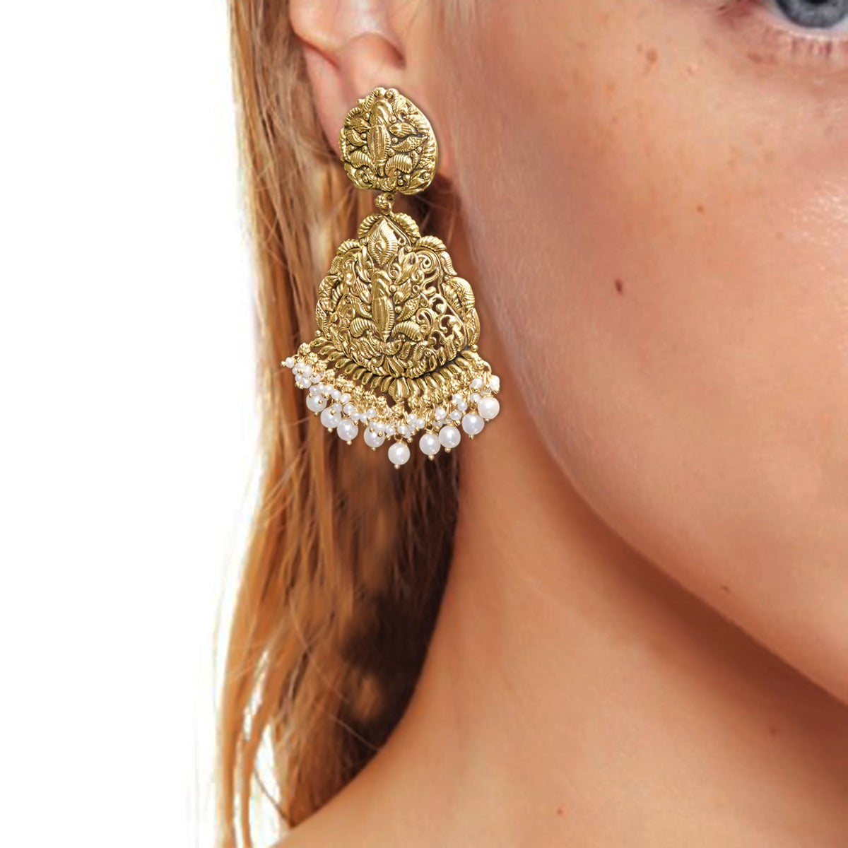 Deity Diva Gold Necklace Set
