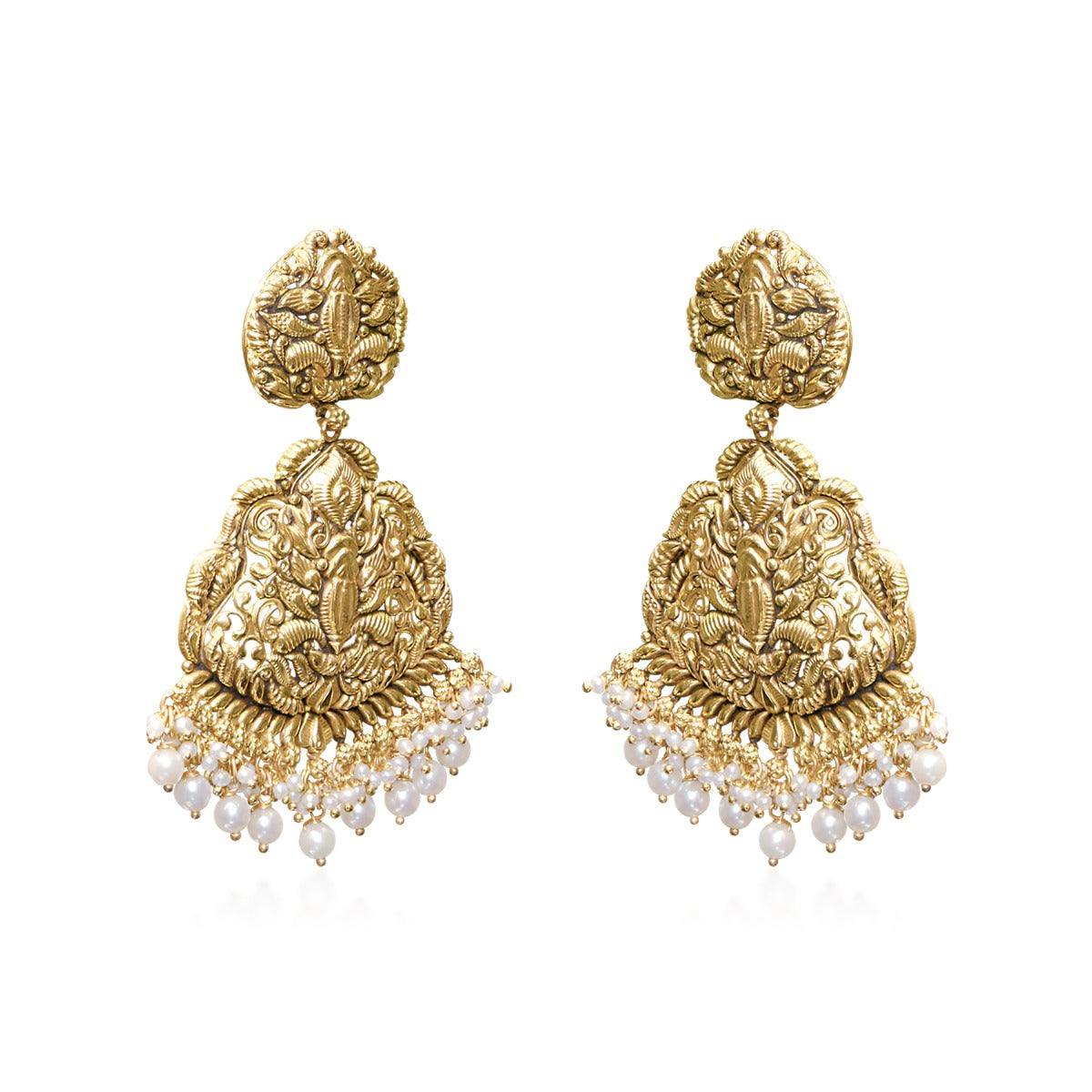 Deity Diva Gold Necklace Set