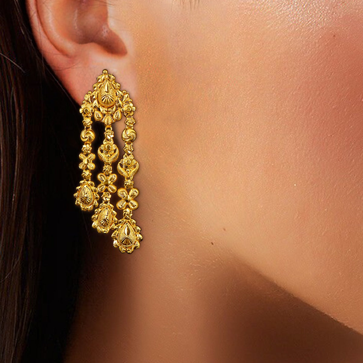 Close and Far Neck Gold Choker Set