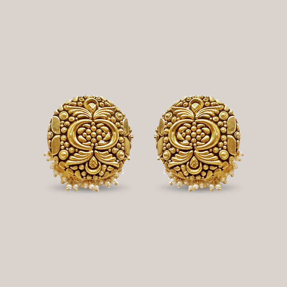 Two Ringed Feathers Gold Tops