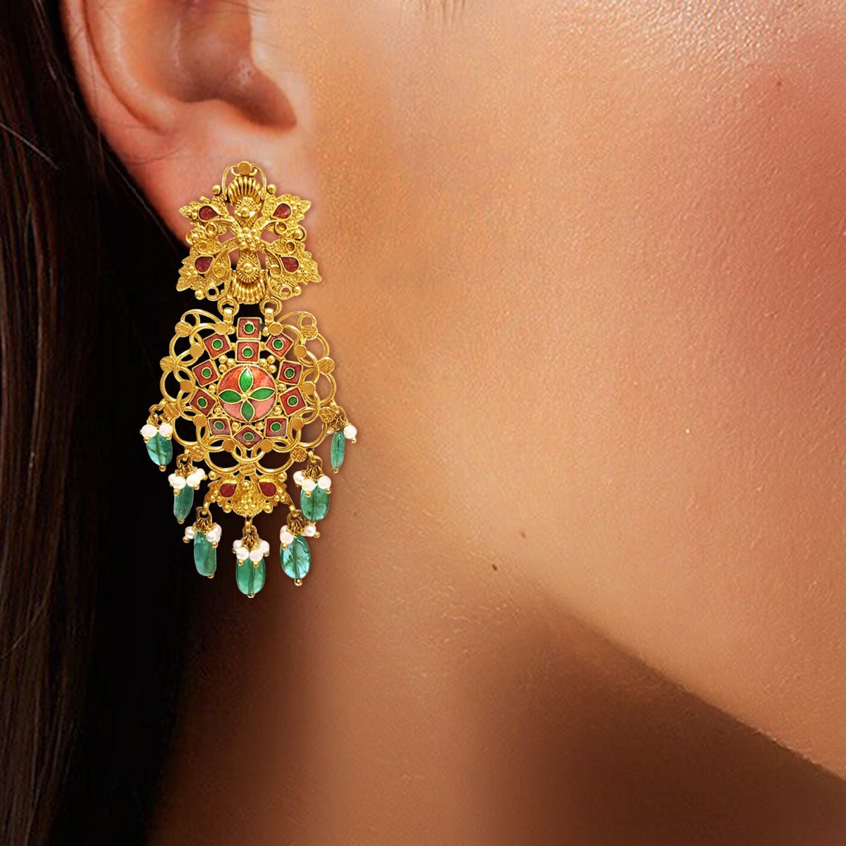 Grandeur Gold Earrings