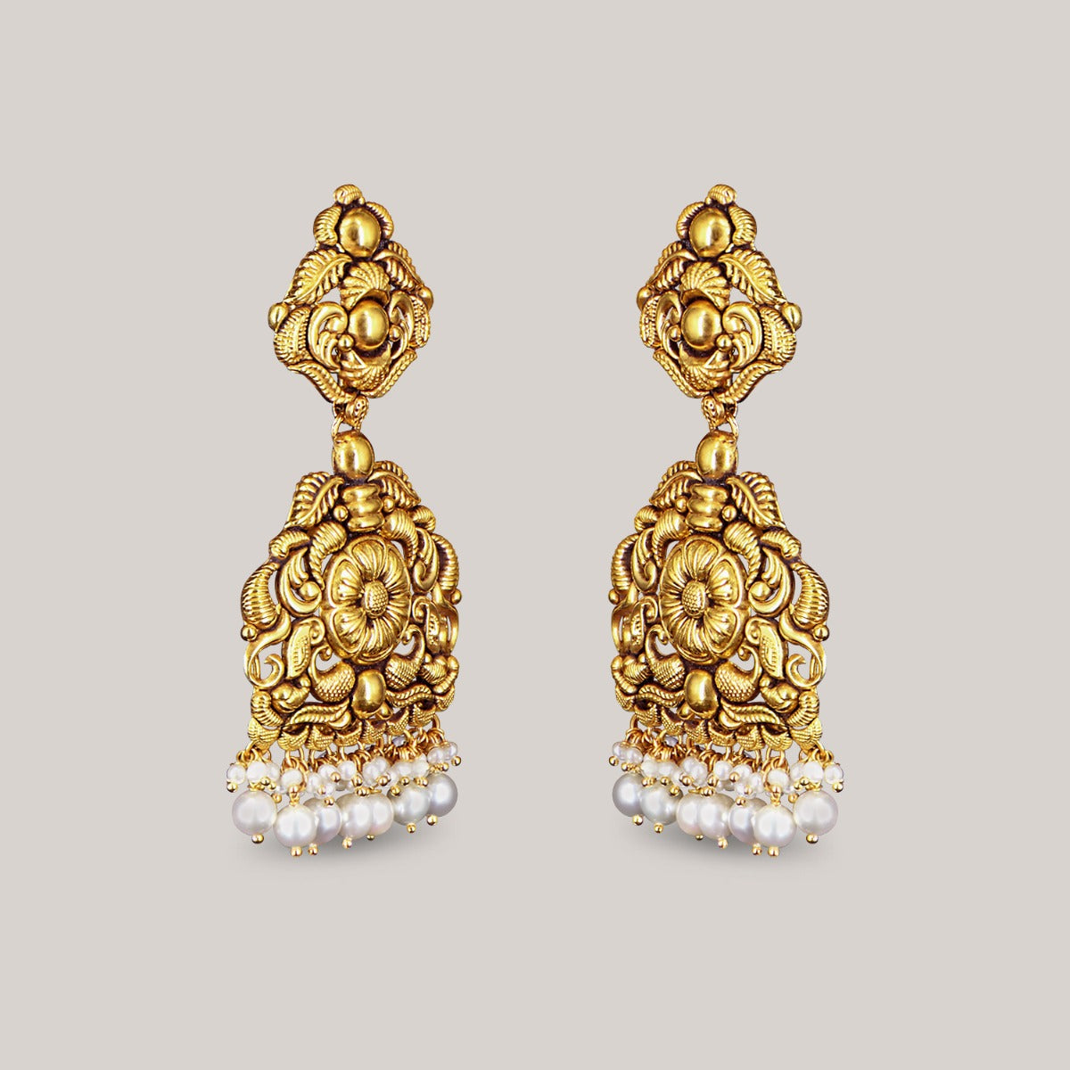 Claire Bloom Gold Earrings